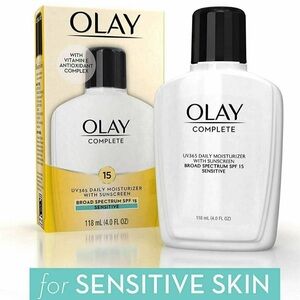 OLAY Complete Sensitive Skin Moisturizer SPF 15 - White and Black